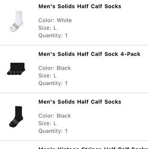 Bombas Men's Half Calf Midweight Socks - 13 Pairs - Solids & Stripes - Large